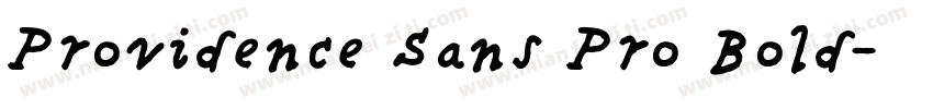 Providence Sans Pro Bold字体转换